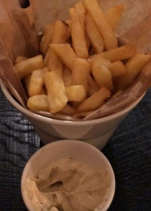 fries with truffle mayonaise